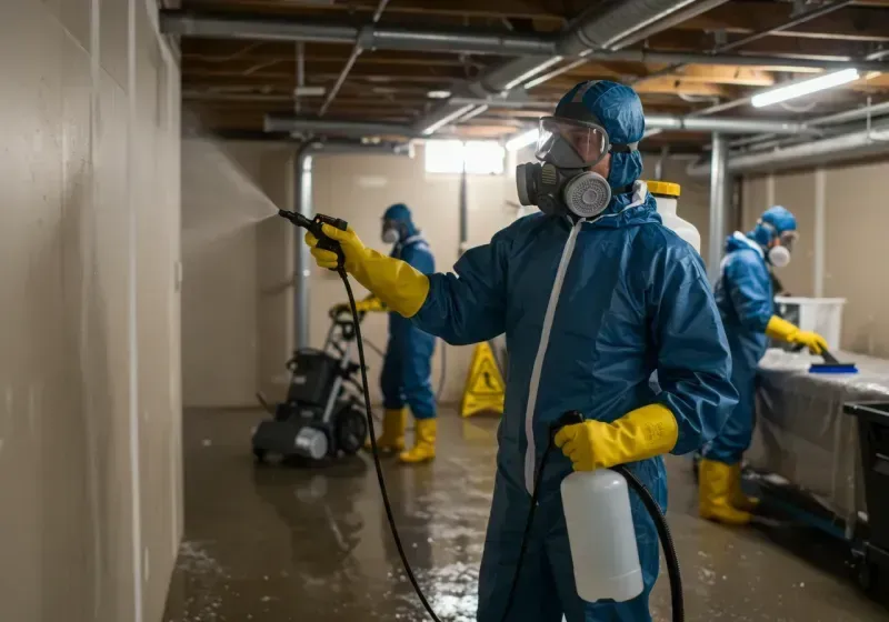 Basement Sanitization and Antimicrobial Treatment process in Cynthiana, KY